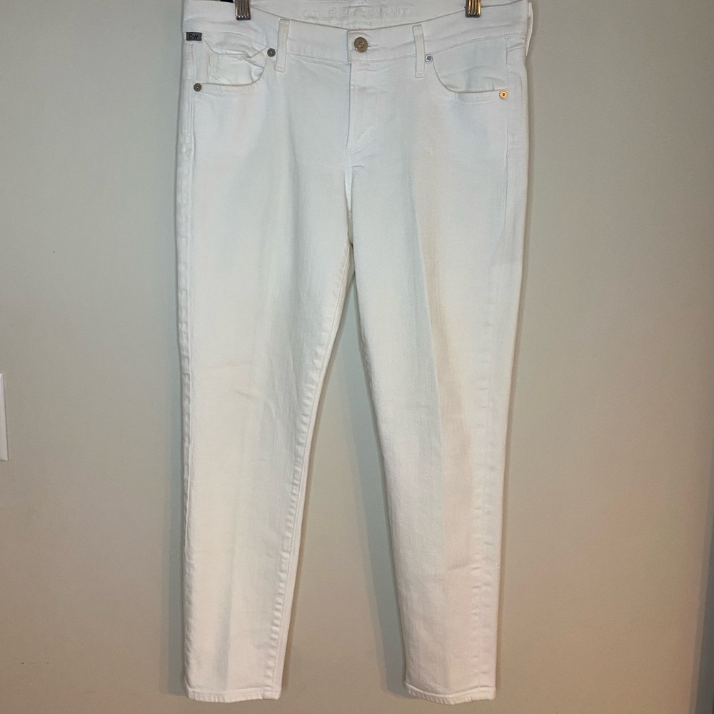 Citizens Of Humanity Straight Leg White Jeans
